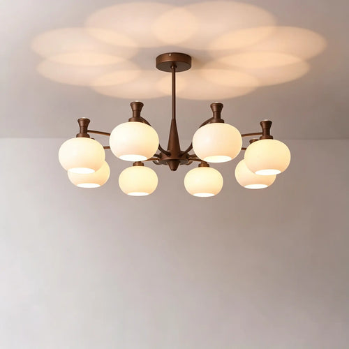 Full Spectrum Pendant Light Chandelier Retro Mid‑Century Modern Glass Hanging lamp For Kitchen Living Dining Foyer