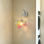 Colorful Bubble Wall Sconce Talia Creative Glass Wall Light Bauhau Bedside Lamp for Bedroom Hallway & Kids Room