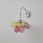 Colorful Bubble Wall Sconce Talia Creative Glass Wall Light Bauhau Bedside Lamp for Bedroom Hallway & Kids Room