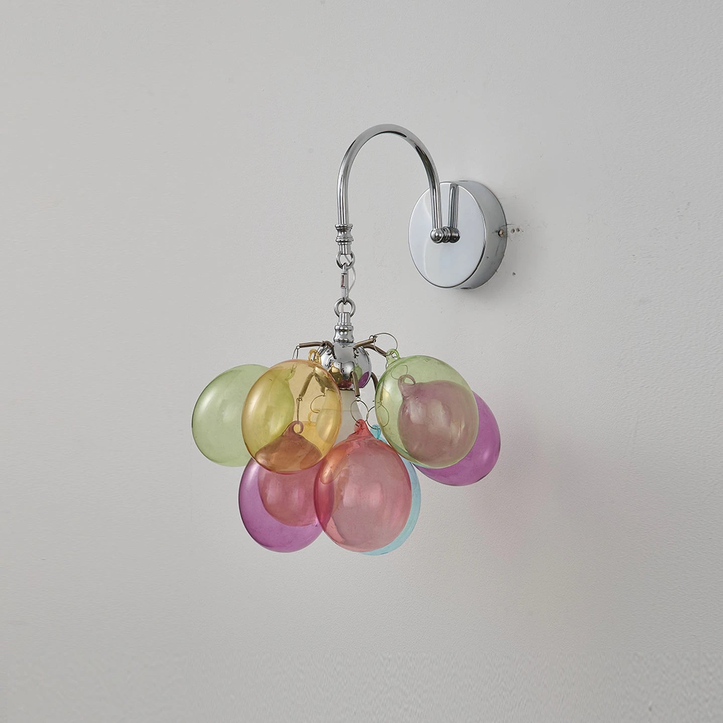 Colorful Bubble Wall Sconce Talia Creative Glass Wall Light Bauhau Bedside Lamp for Bedroom Hallway & Kids Room