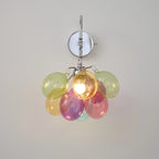 Colorful Bubble Wall Sconce Talia Creative Glass Wall Light Bauhau Bedside Lamp for Bedroom Hallway & Kids Room