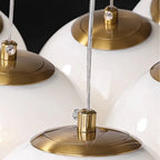 French Planet Bubble Chandelier Modern Cream Style Talia Chandelier Glass Globe Pendant Light For Living Dining