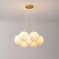 French Planet Bubble Chandelier Modern Cream Style Talia Chandelier Glass Globe Pendant Light For Living Dining